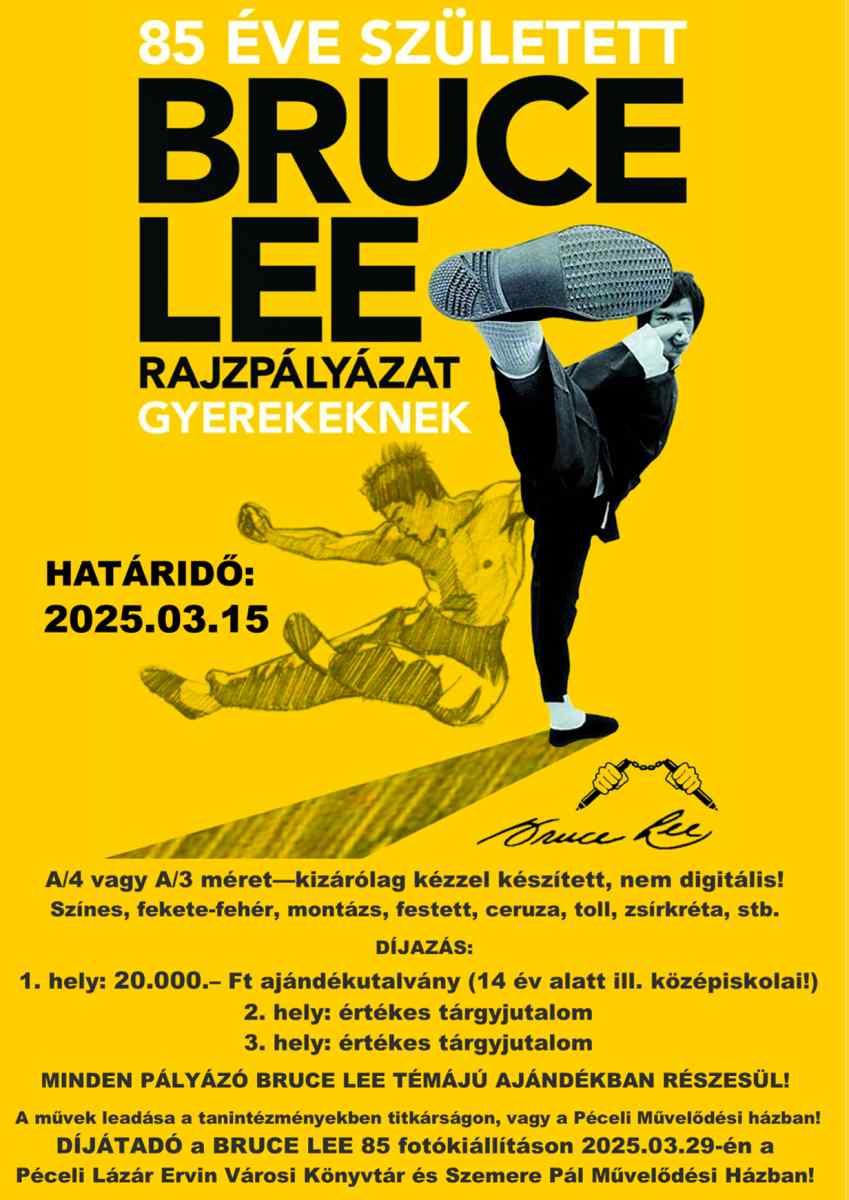 Bruce Lee Rajzpalyazat Plakat