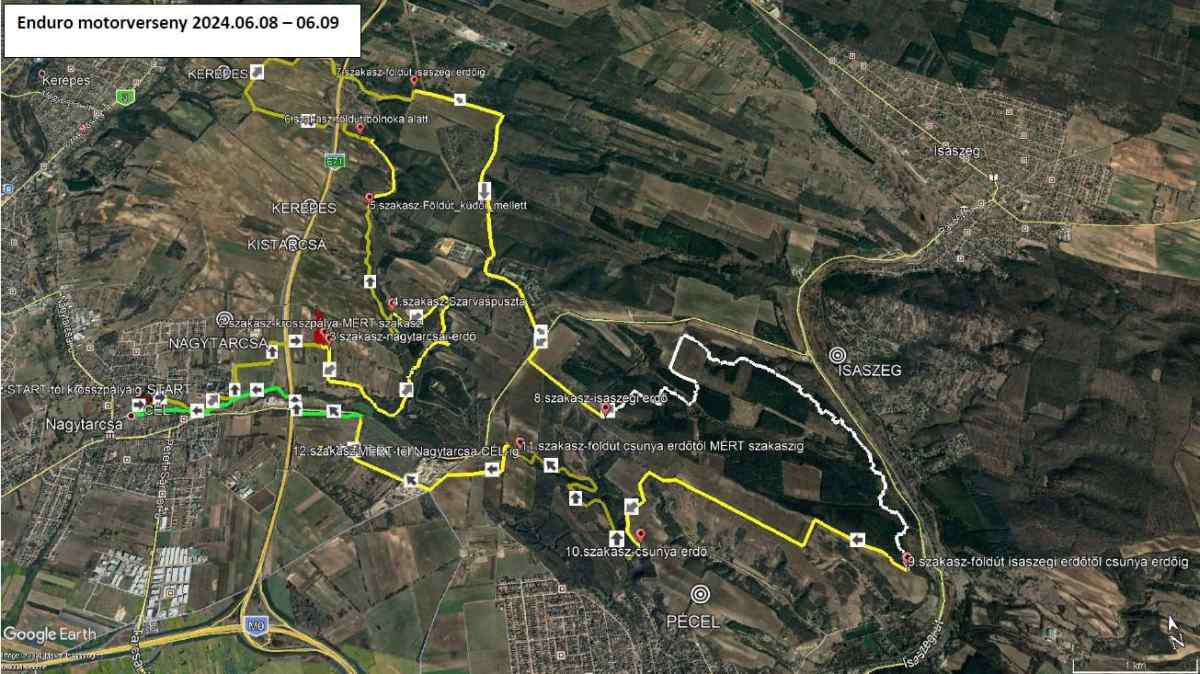 Enduro Motorverseny Nyomvonala
