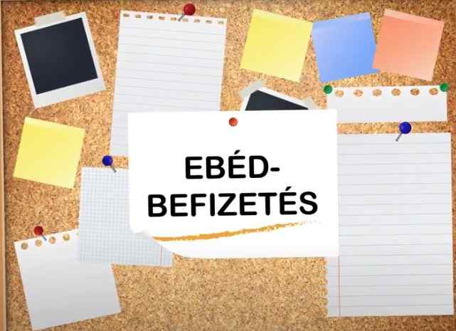 Ebéd befizetés