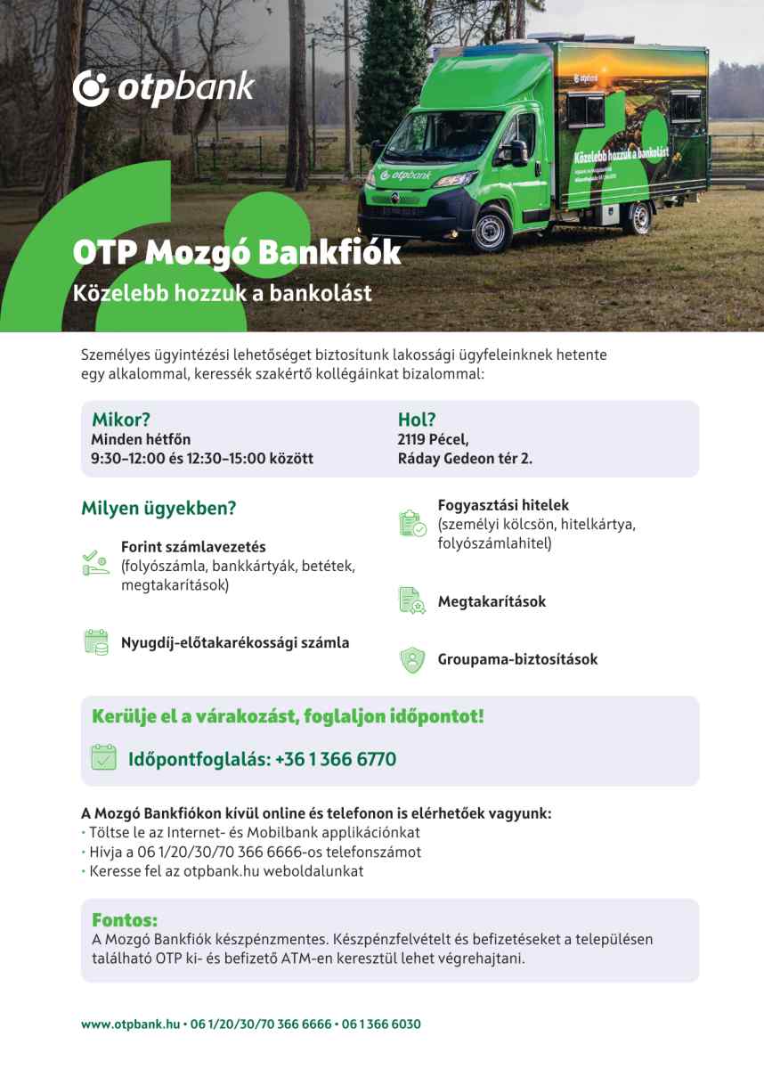 Otp Mozgo Bankfiok Pecel Kep