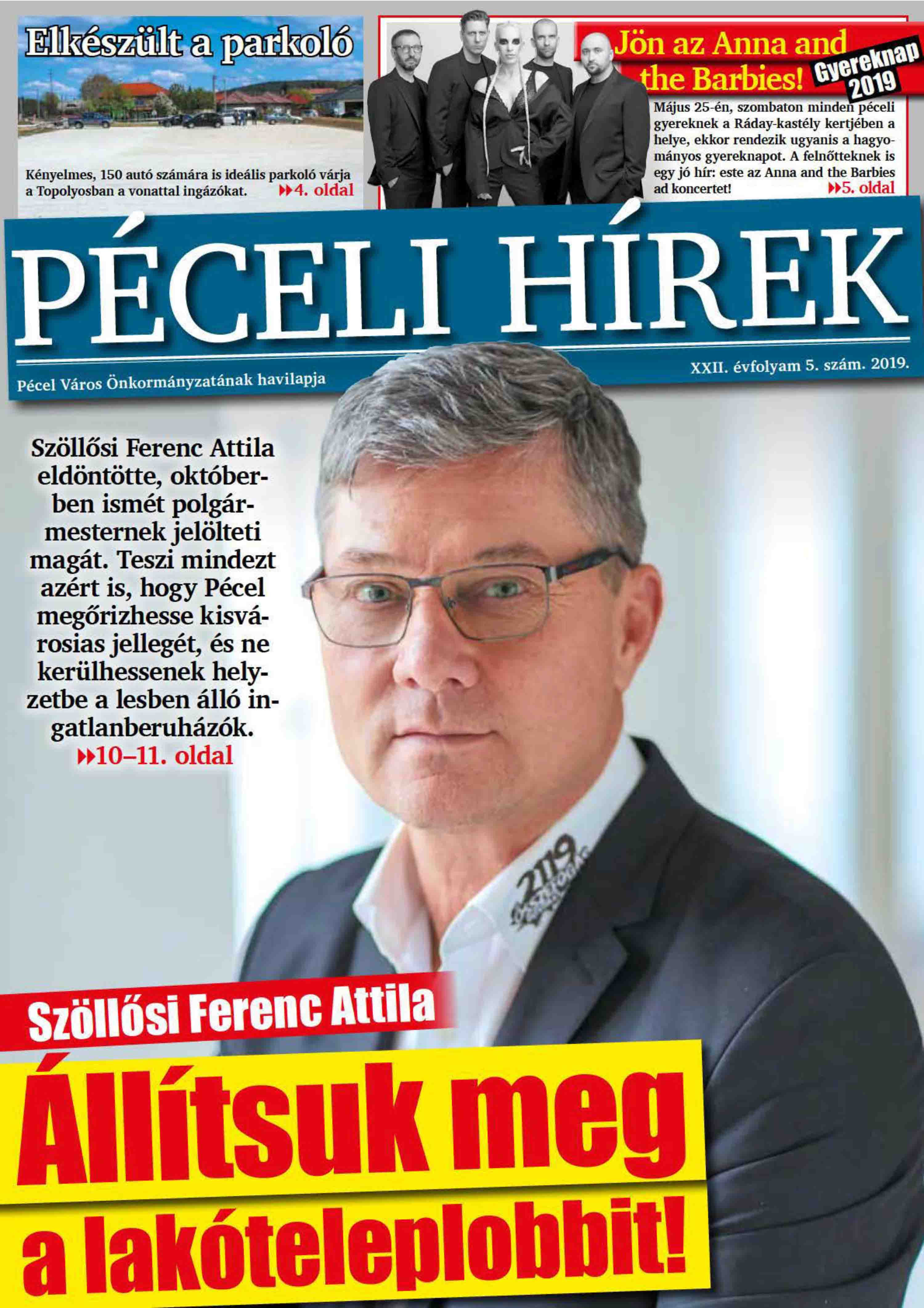 Peceli Hirek 2019 Majus Cimlap